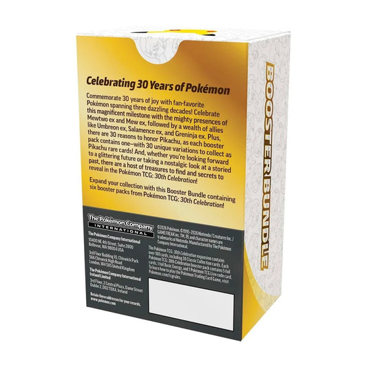2026 POKÉMON 30th ANNIVERSARY CELEBRATION BOOSTER BUNDLE