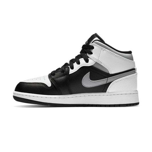Air Jordan 1 Mid White Shadow GS