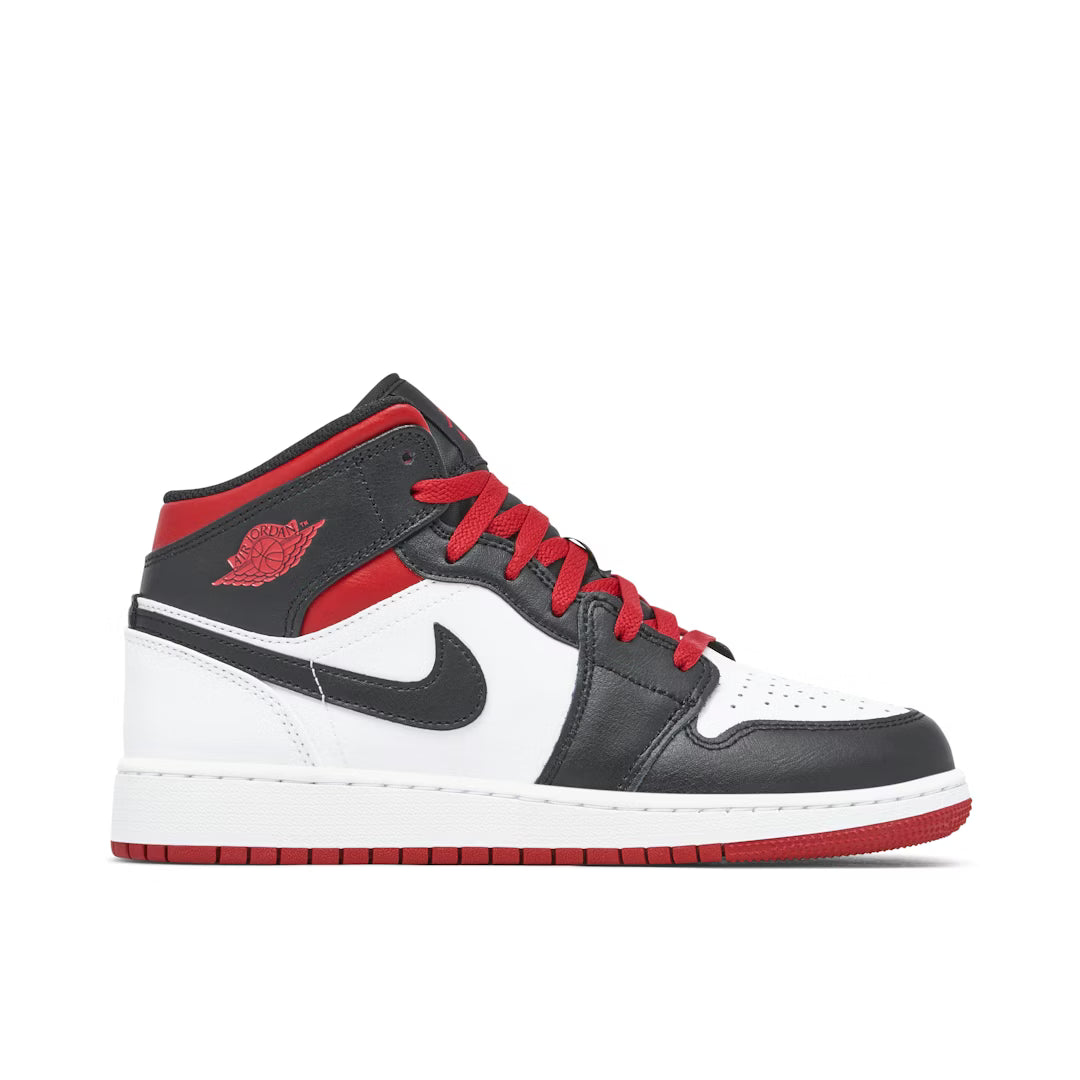 Jordan 1 Mid Gym Red Black Toe (GS)
