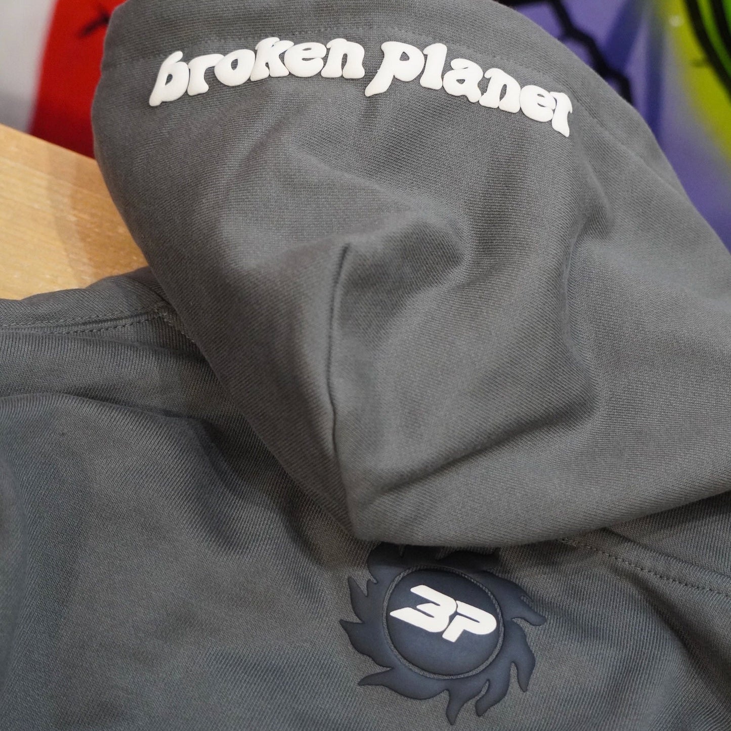 Broken Planet Market Space Trails Hoodie Beluga Gray