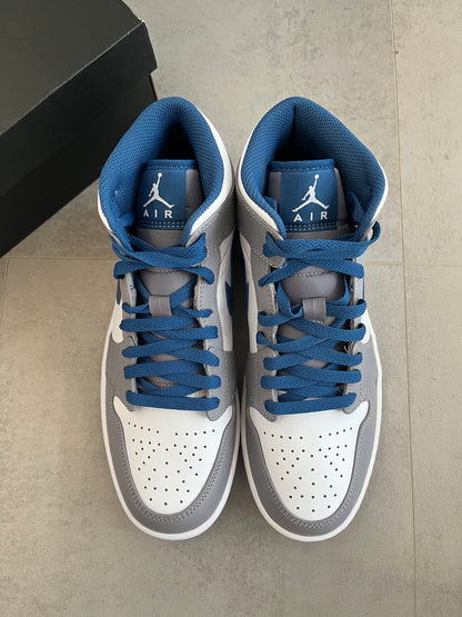 UK 7.5 - Jordan 1 Mid True Blue