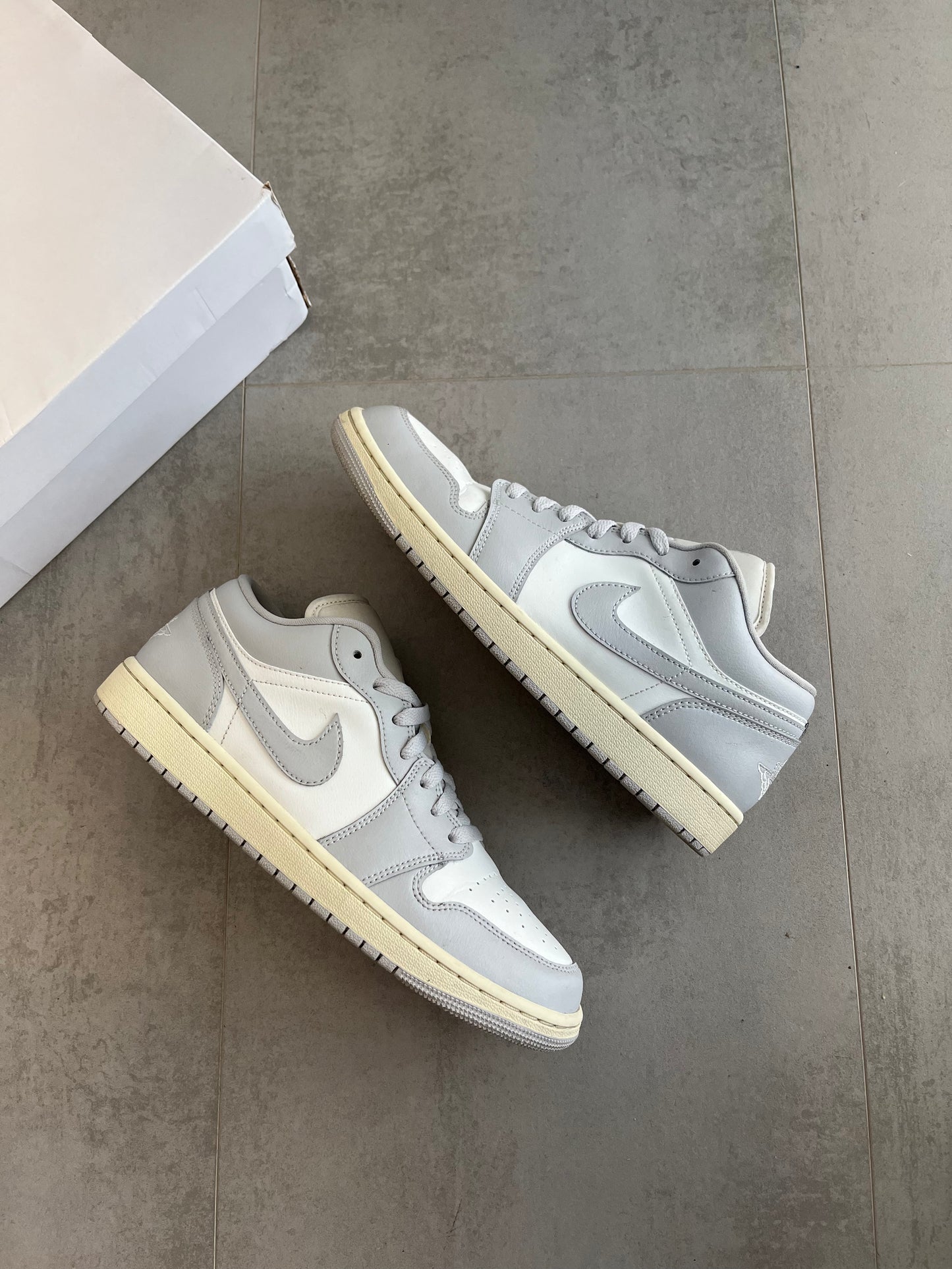 UK 8 - Jordan 1 Low Coconut Milk Neutral Grey (Women's)