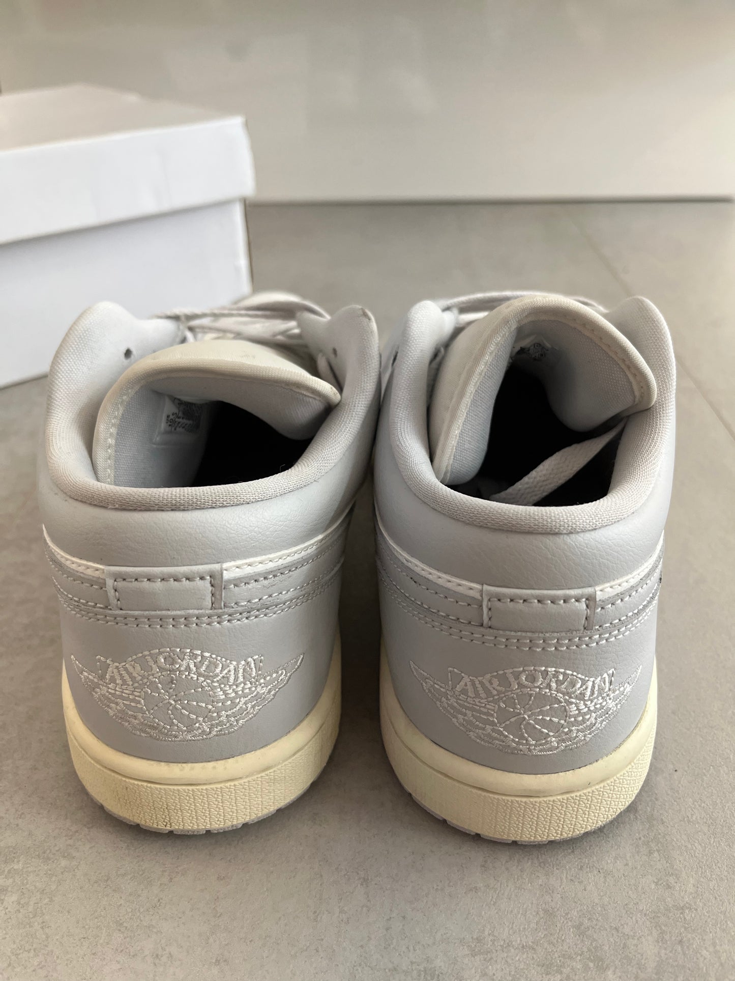 UK 8 - Jordan 1 Low Coconut Milk Neutral Grey (Women's)