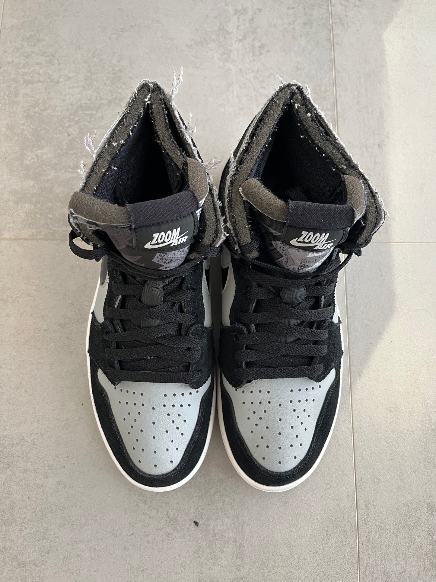 UK 7 - Air Jordan 1 Zoom CMFT Black Light Smoke Grey