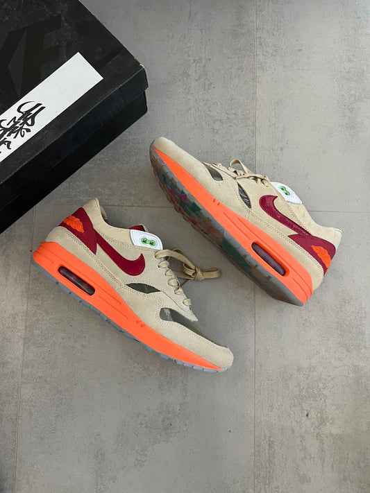 UK 9.5 - CLOT x Nike Air Max 1 "Kiss of Death"