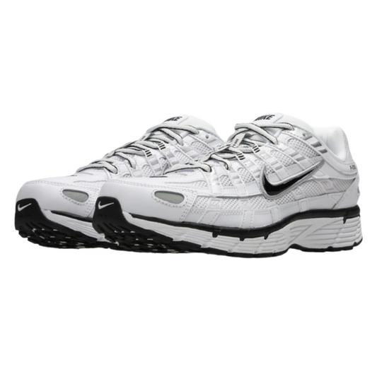 Nike P-6000 White Metallic Silver Black