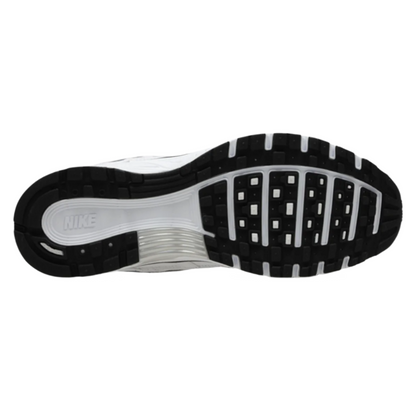 Nike P-6000 White Metallic Silver Black