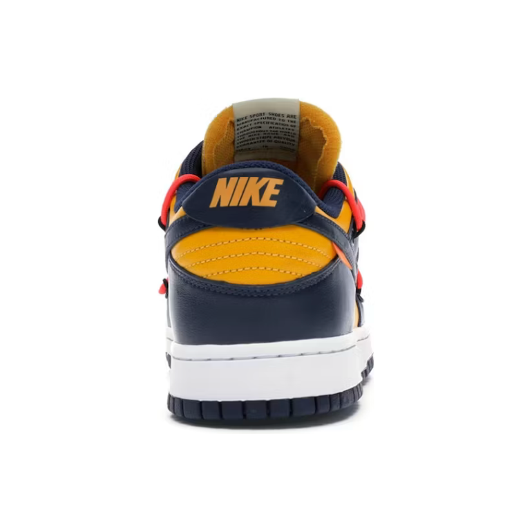 Nike Dunk Low Off White University Gold Midnight Navy