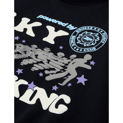 Broken Planet Sky Walking Hoodie Midnight Black