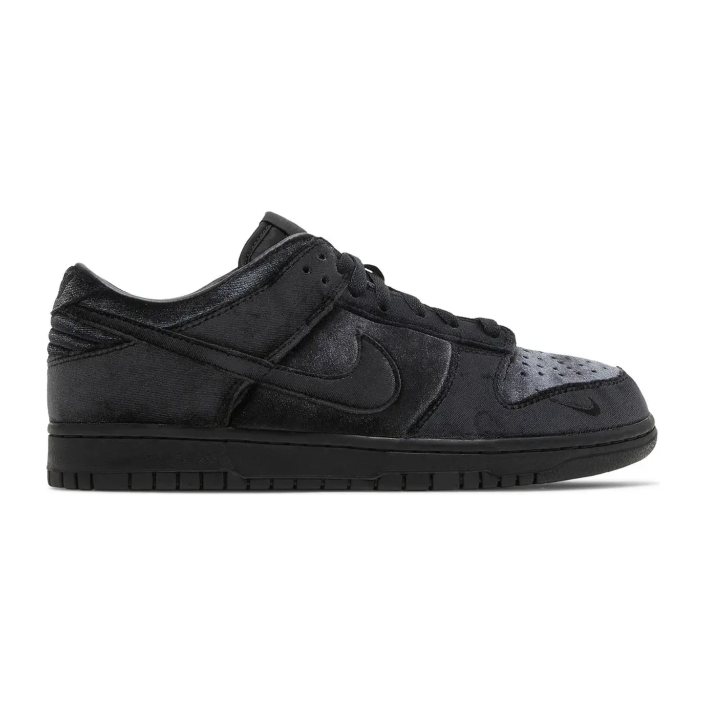 Nike Dunk Low Dover Street Market Triple Black Velvet