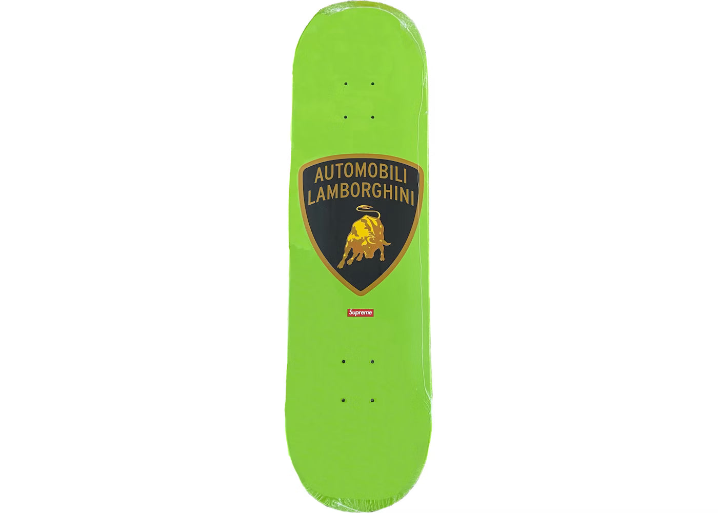 Supreme Automobili Lamborghini Skateboard Deck Lime - Sealed