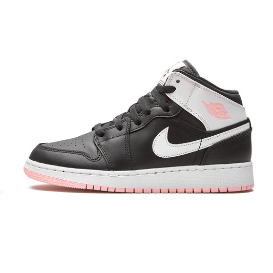 Air Jordan 1 Mid Arctic Pink Black GS