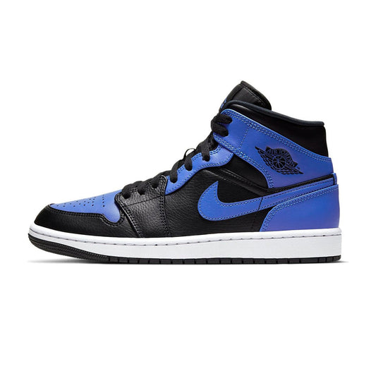 Jordan 1 Mid Hyper Royal Tumbled Leather