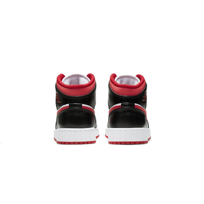 Air Jordan 1 Mid Gym Red Black White GS