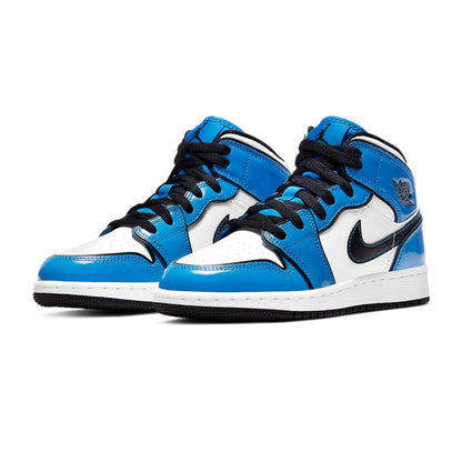 Air Jordan 1 Mid Signal Blue GS