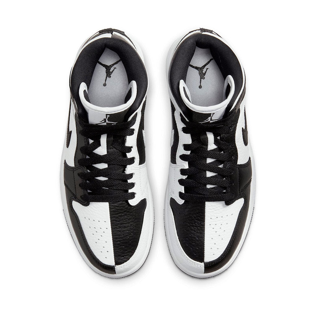 Jordan 1 Mid Split Black White (Women's)