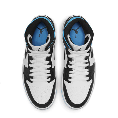 Air Jordan 1 Mid University Black White W