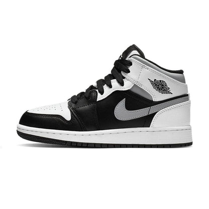 Air Jordan 1 Mid White Shadow GS