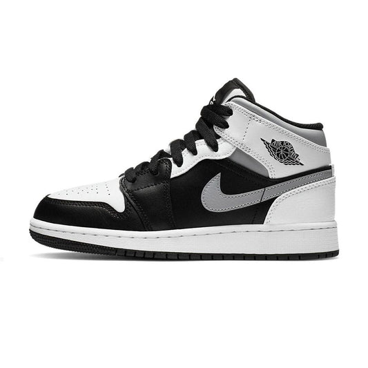 Air Jordan 1 Mid White Shadow GS