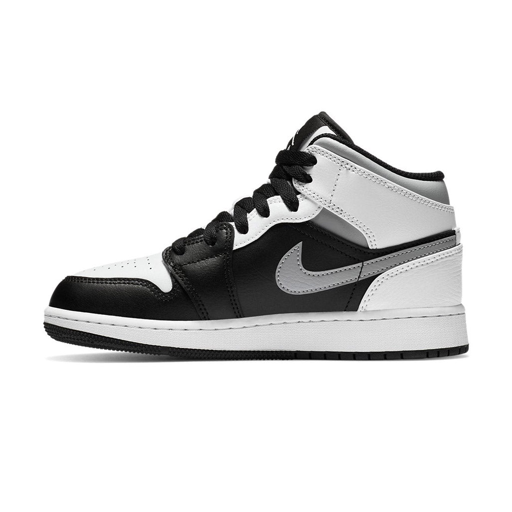 Air Jordan 1 Mid White Shadow GS