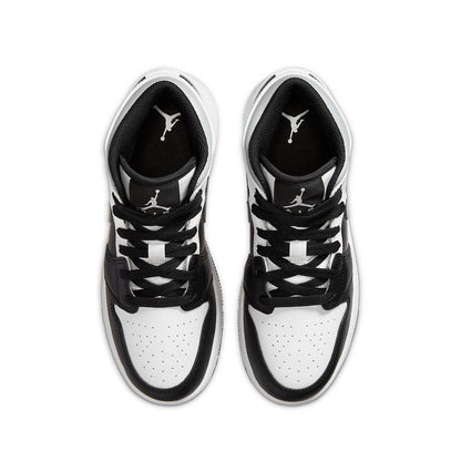 Air Jordan 1 Mid White Shadow GS