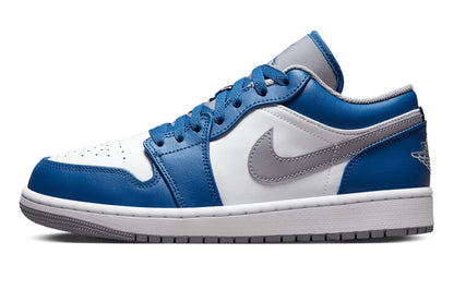 Air Jordan 1 Low GS True Blue Cement
