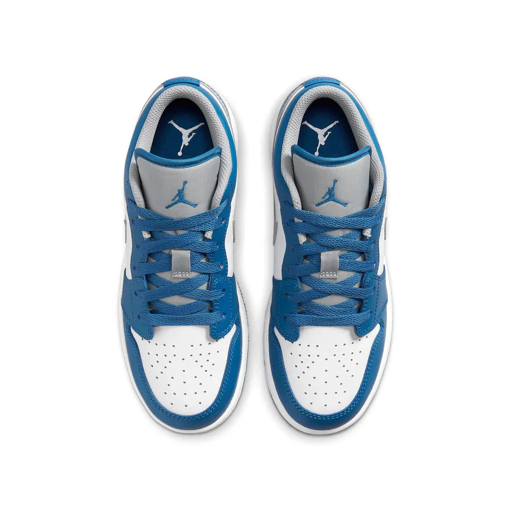 Air Jordan 1 Low GS True Blue Cement