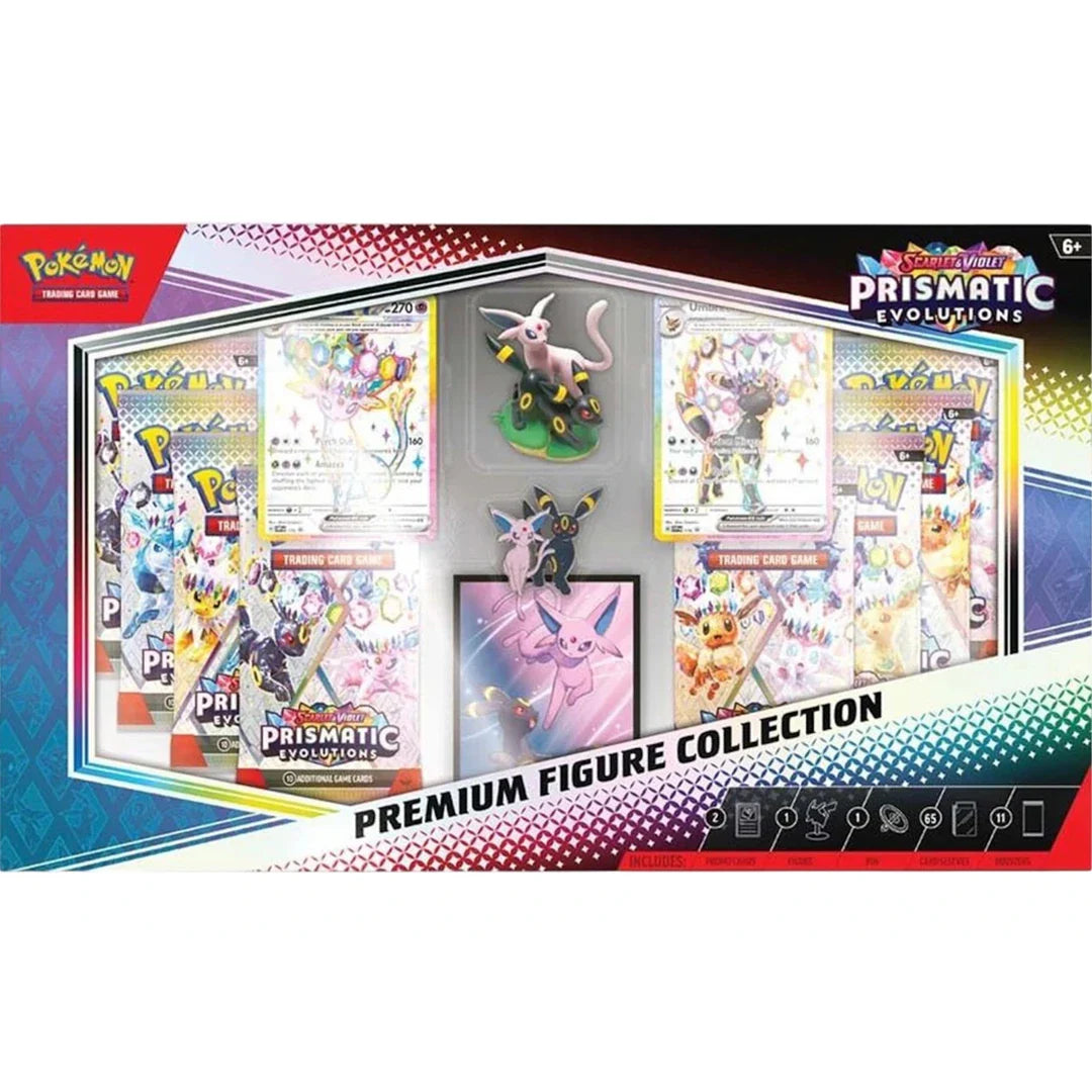 2025 Pokémon Prismatic Evolutions Premium Figure Collection Box