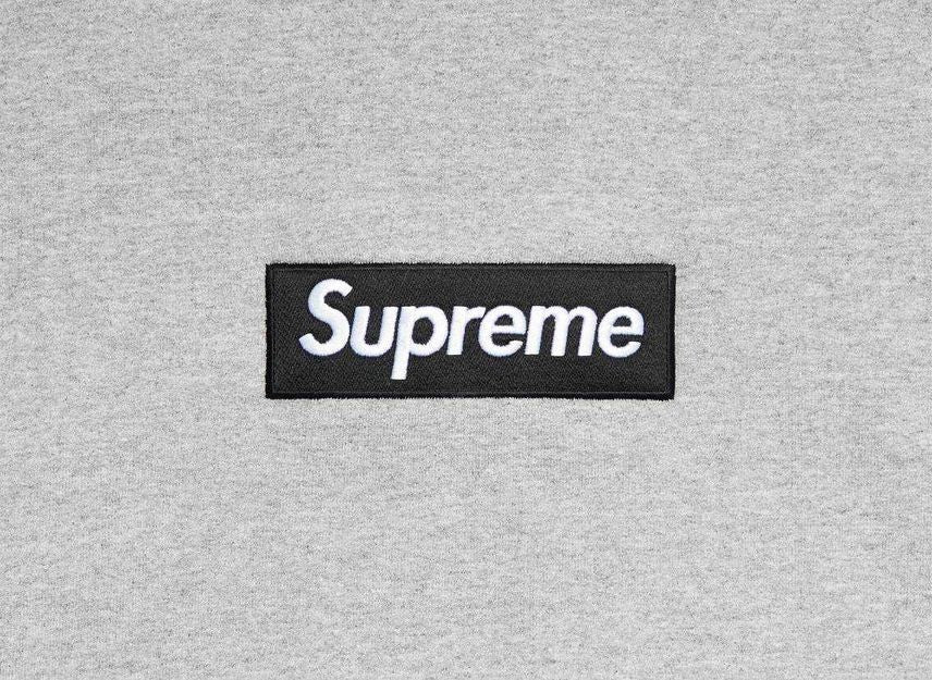 Supreme Box Logo Crewneck Heather Grey