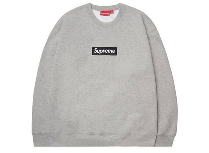 Supreme Box Logo Crewneck Heather Grey
