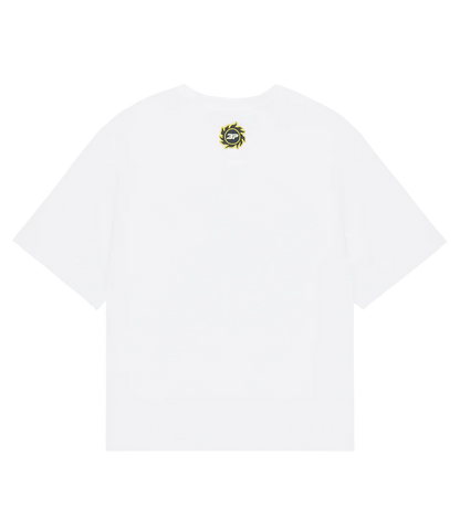Broken Planet Grid White T-Shirt