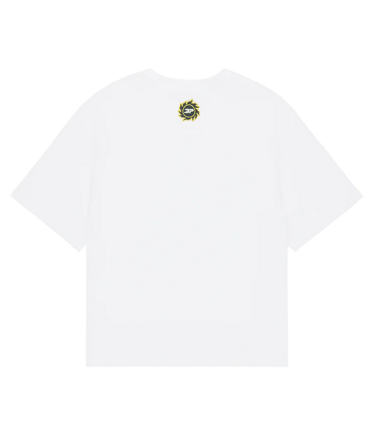 Broken Planet Grid White T-Shirt